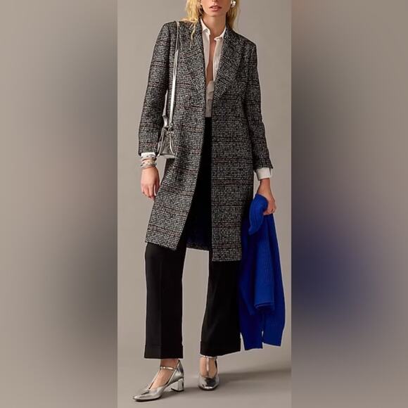 J. Crew Jackets & Blazers - J. Crew Collection Mirabelle Topcoat Women 10 Brown Italian Wool Blend Excellent